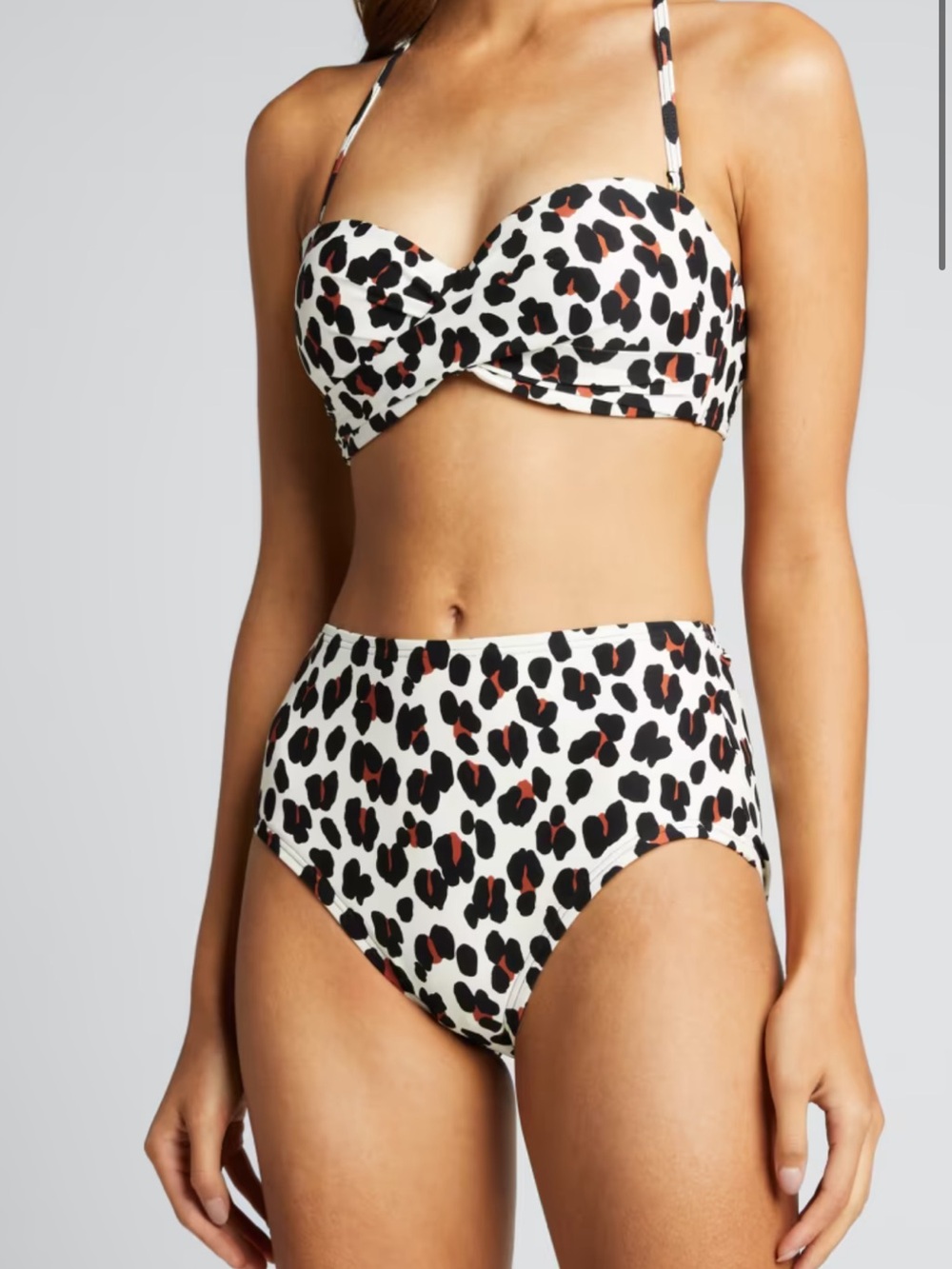 Kate Spade New York Women’s Fiji Feline High-waist Bikini Bottom Swim Bottoms
